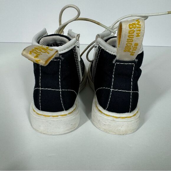 Dr Marten Kids Delaney Side Zip Boots Navy Canvas Infant Size US 5 - Picture 5 of 8